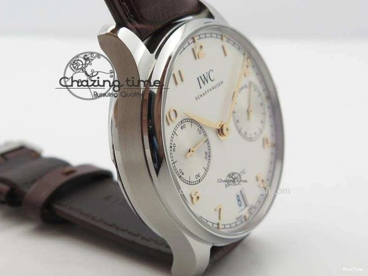 MIROTIME 0706 MoistureWicking Portuguese Real PR IW500704 ZF 1:1 Best Edition On Brown Leather Strap A52010 V 7311